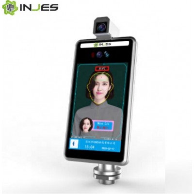 Free Software Face Recognition Wireless Biometric Time Attendance Device With Temperature Liosk For Office Building