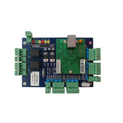 2 Doors Network TCP IP Based RFID Card Wiegand Access Control Board